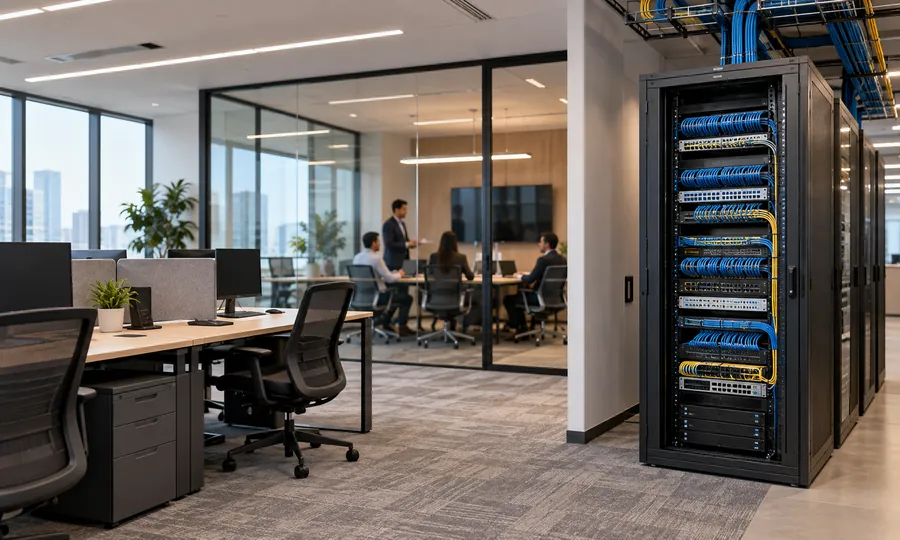 Oficinas y corporativos – Cableado, Fibra e Infraestructura